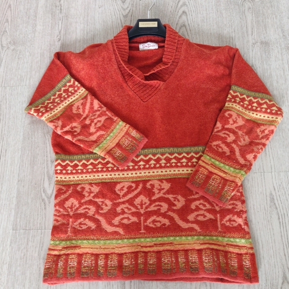 Betty Barkley Sweaters - Betty Barkley (Germany) Orange Bright Plush Sweater